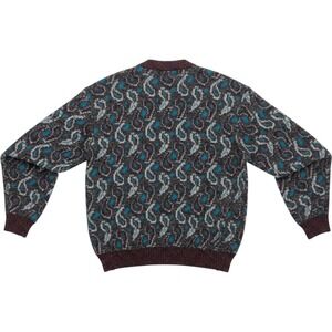 J.J.‎ Cochran Cardigan Sweater Mens Medium Multicolor Excellent Vintage 90s Knit